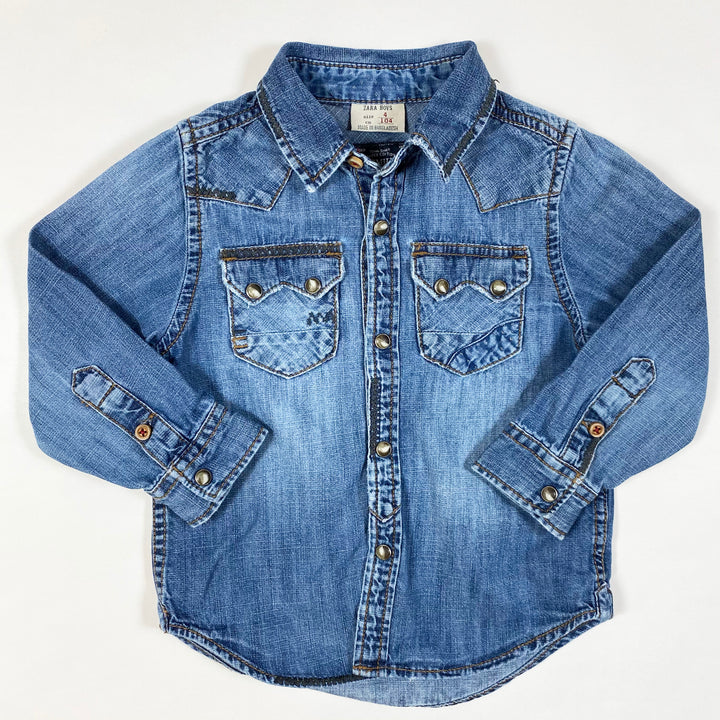 Zara washed denim shirt 4Y/104 1