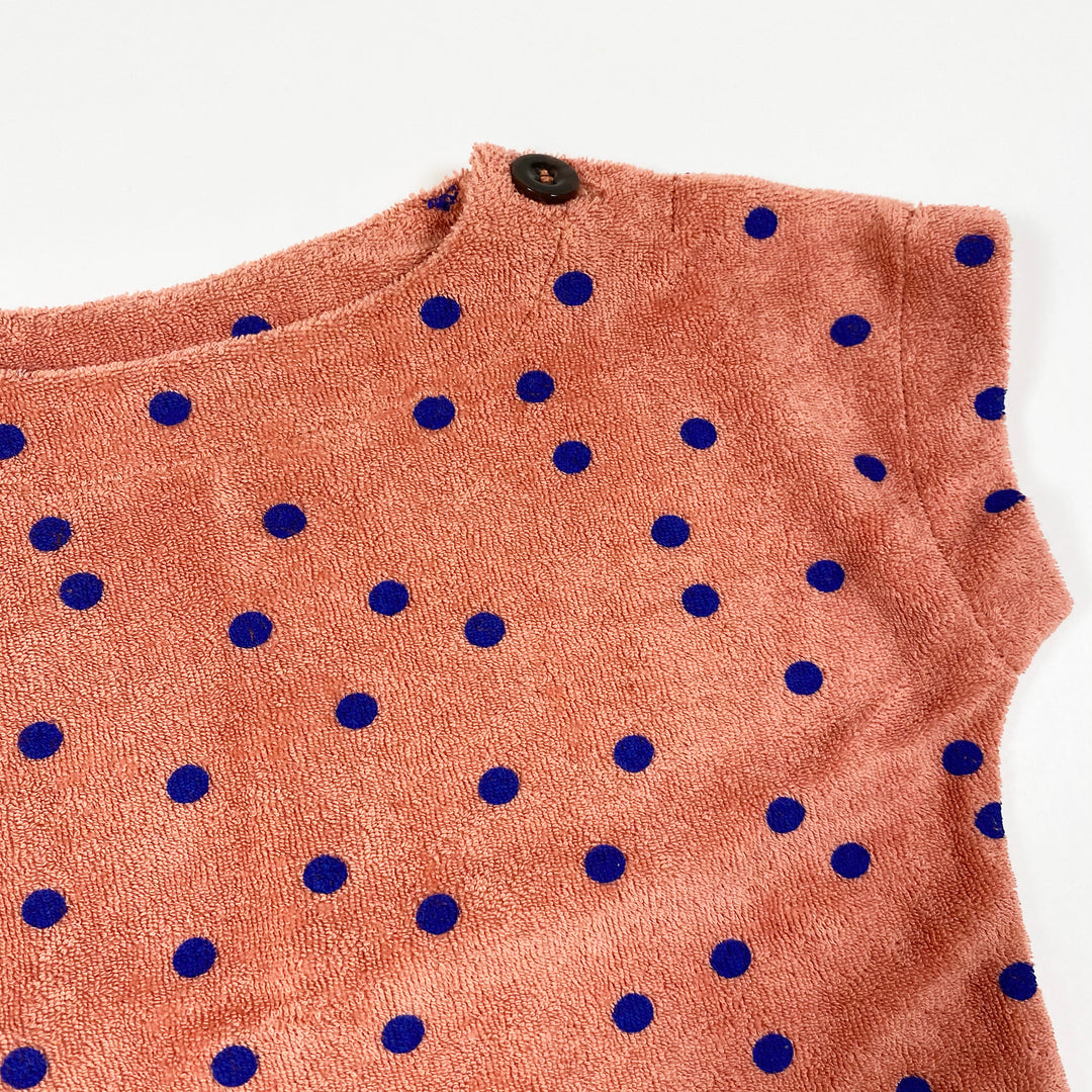 Bobo Choses orange polkadot short-sleeved terry shirt Second Season diff. sizes