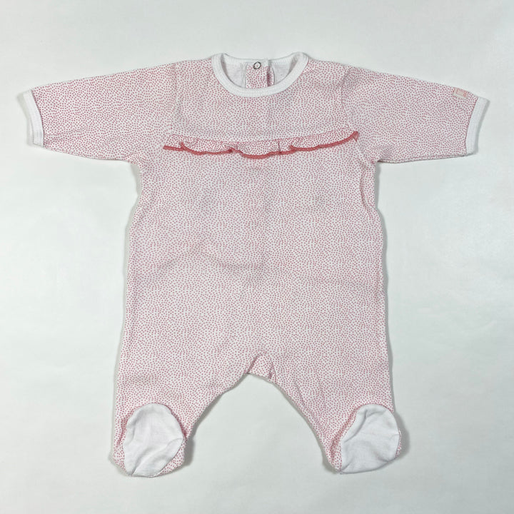 Petit Bateau pink spots pyjama NB/50 1