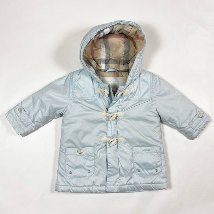 Burberry light blue padded parka 9M/71 1