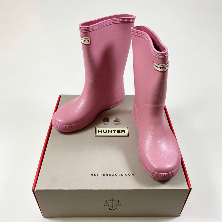 Hunter pink glitter original first classic wellingtons Second Season 31