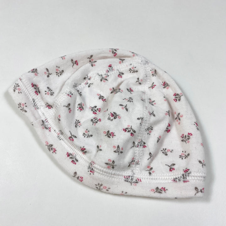 Petit Bateau floral baby hat 3M 2