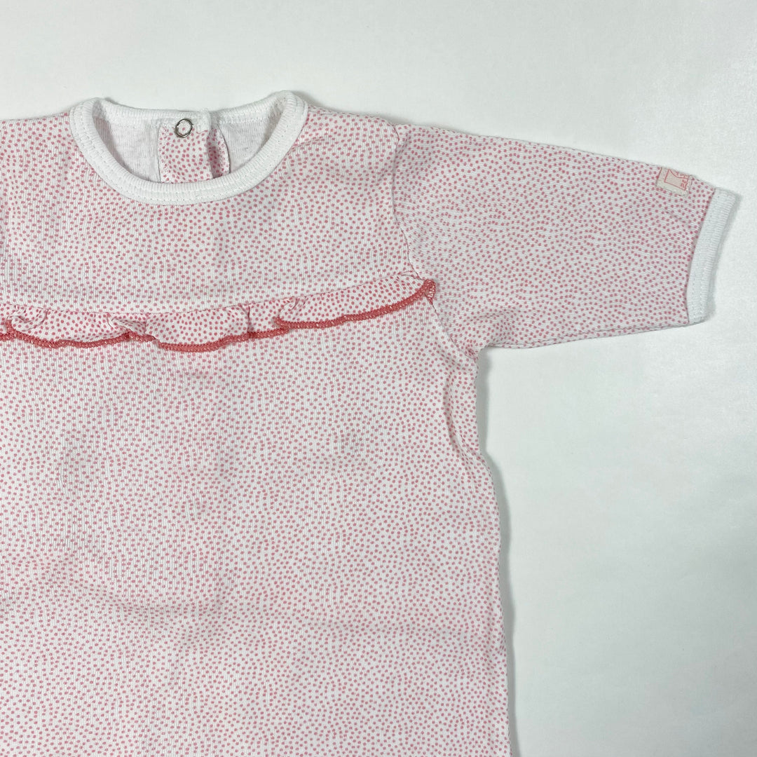 Petit Bateau pink spots pyjama NB/50 2