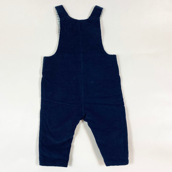 Cyrillus navy corduroy dungarees 6M 3