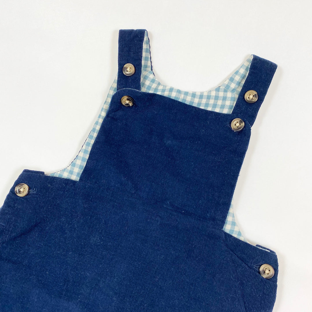 Cyrillus navy corduroy dungarees 6M 2