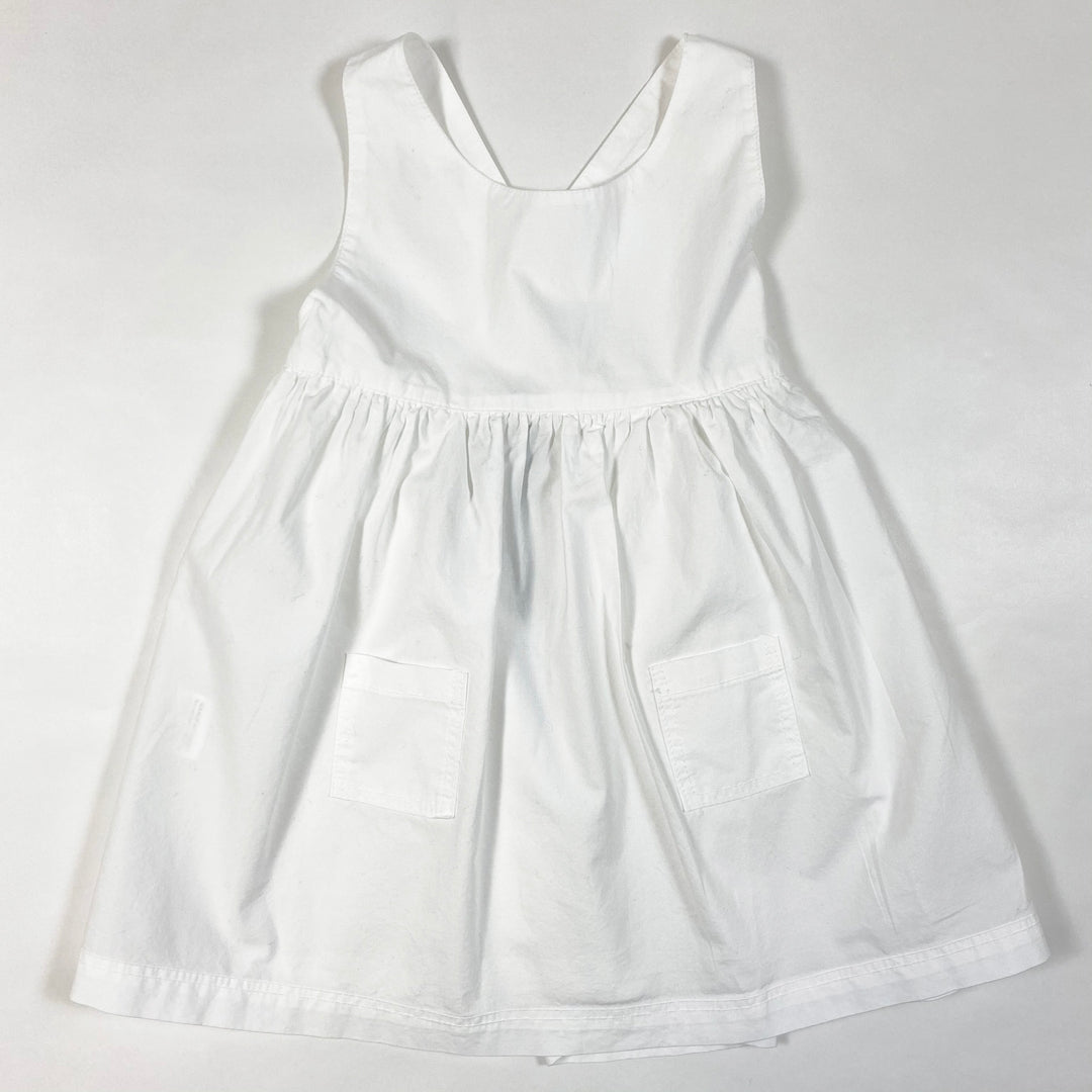 1+ in the Family luciana off-white sleeveless poplin dress Second Season 18M 1