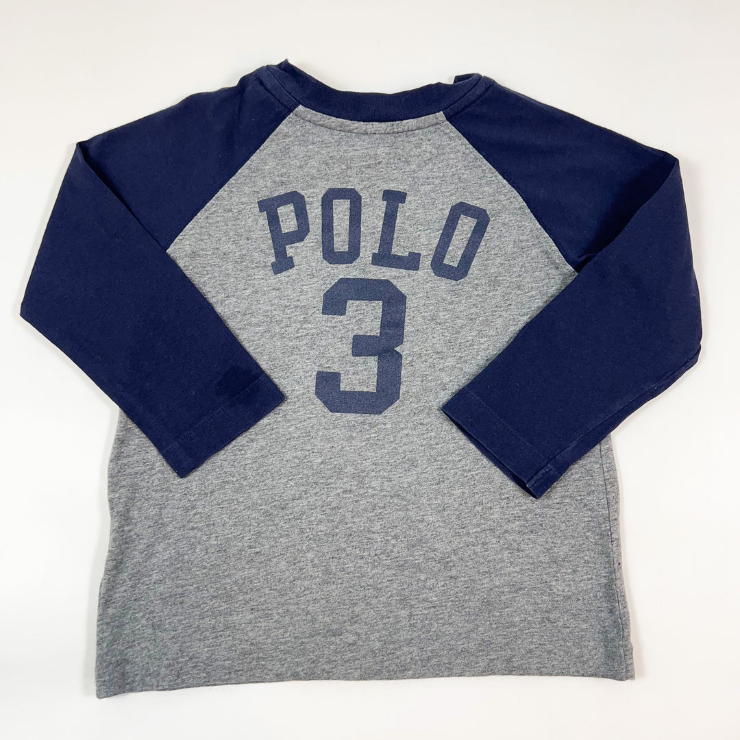 Ralph Lauren grey/blue longsleeve 2Y/90 2