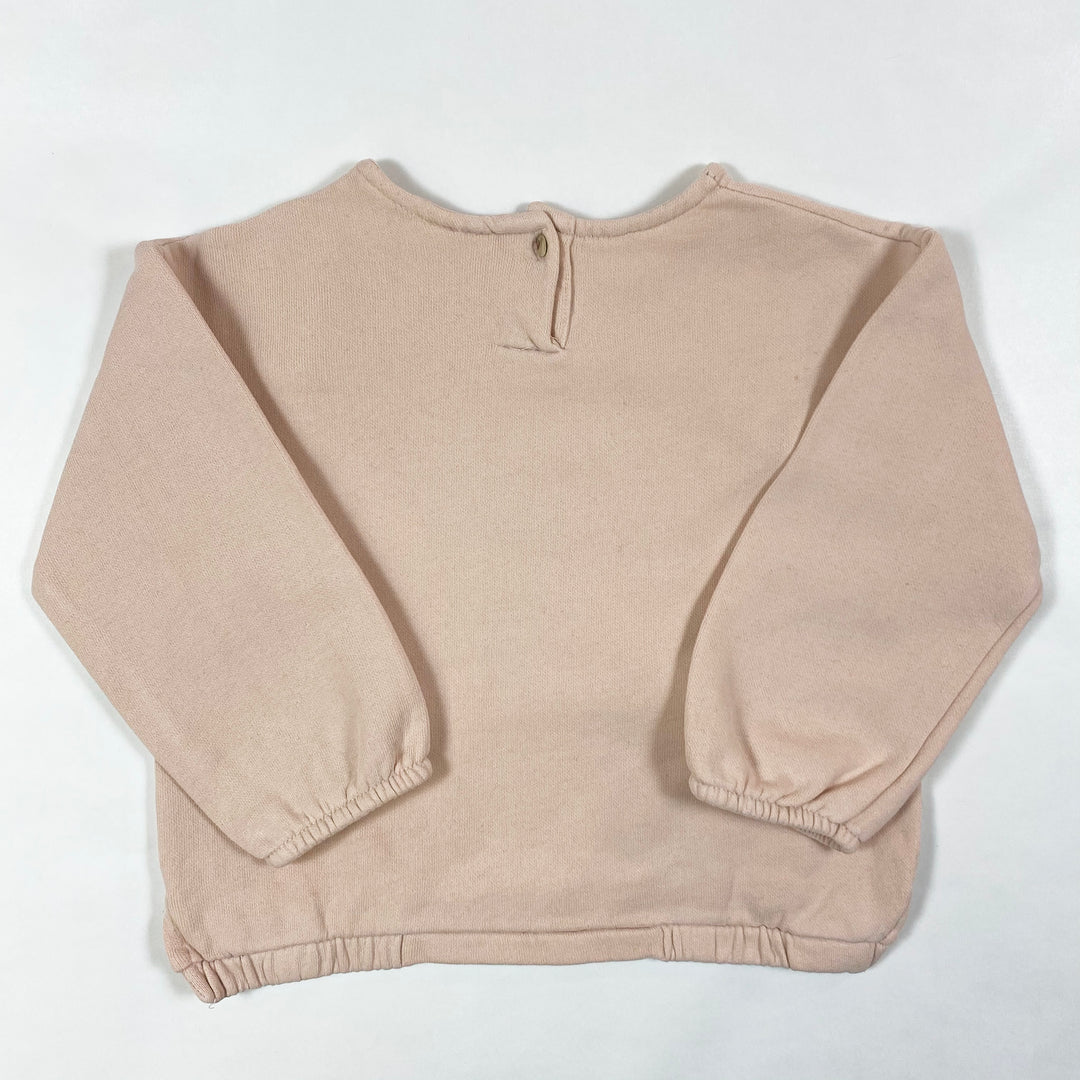 Zara pink pompom sweatshirt 18-24M/92