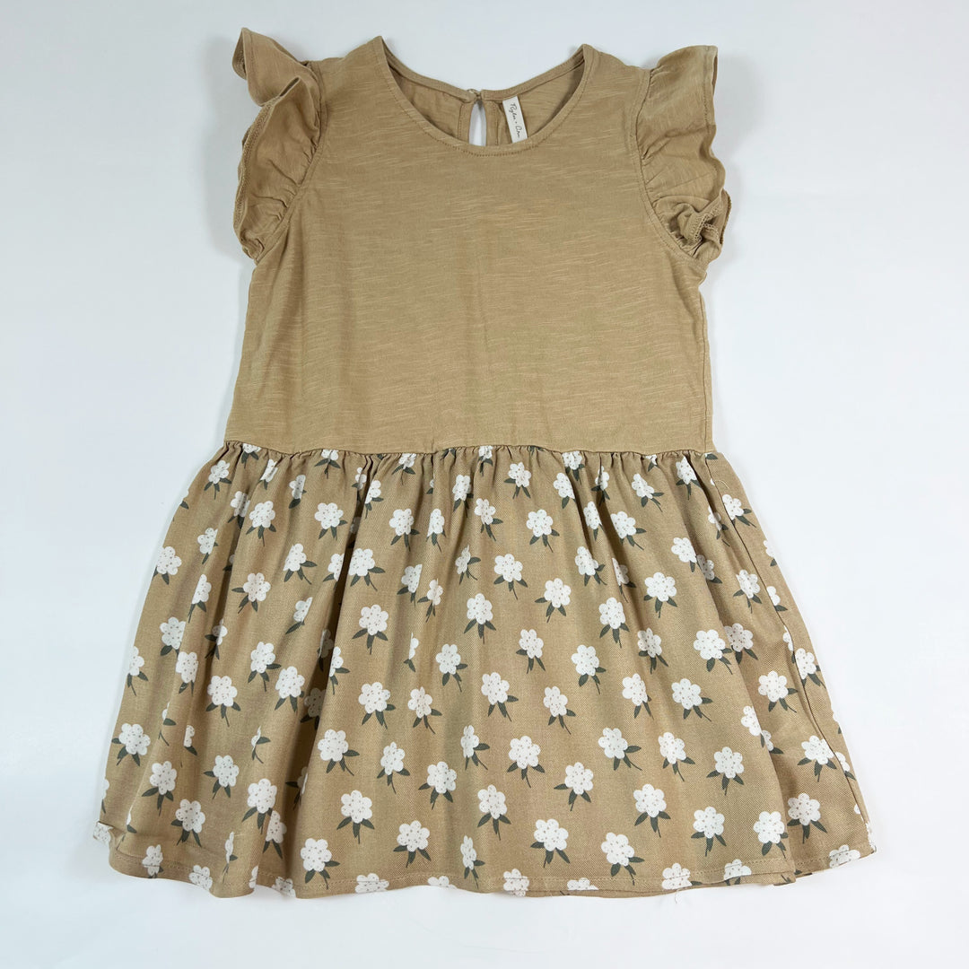 Rylee + Cru camel Floral dress 4-5Y 1