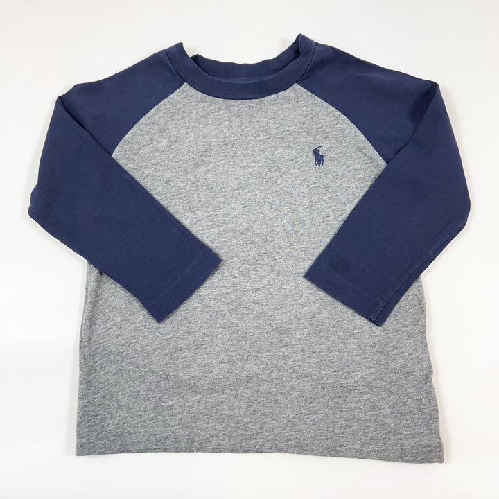 Ralph Lauren grey/blue longsleeve 2Y/90 1