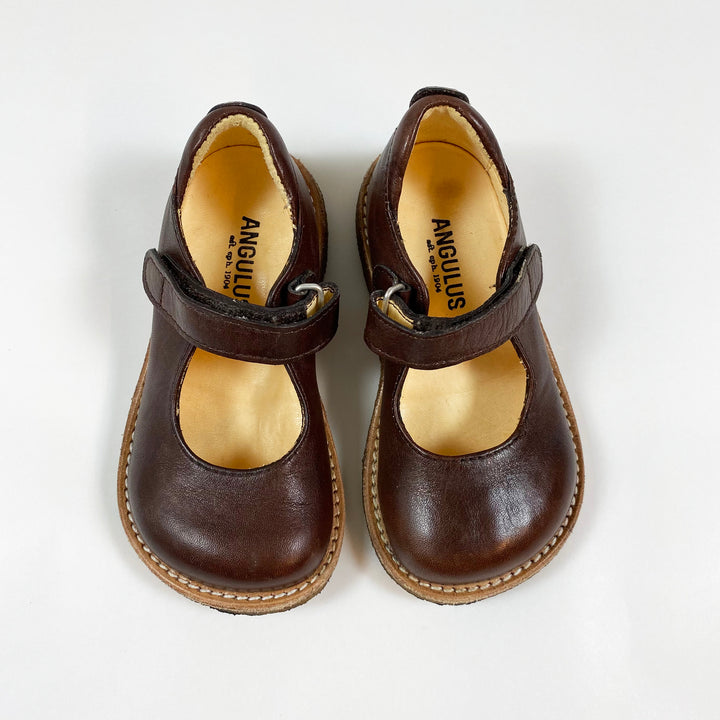 Angulus brown leather mary janes 23 1