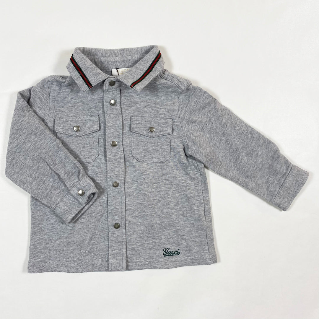 Gucci grey jersey shirt 9-12M 1