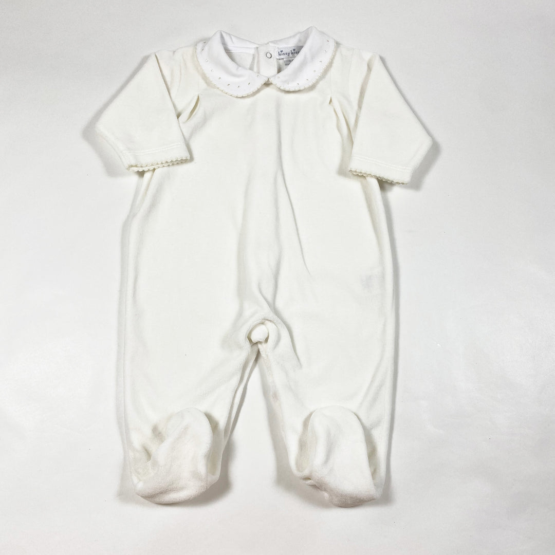 Kissy Kissy off-white velour pyjama 3-6M 1