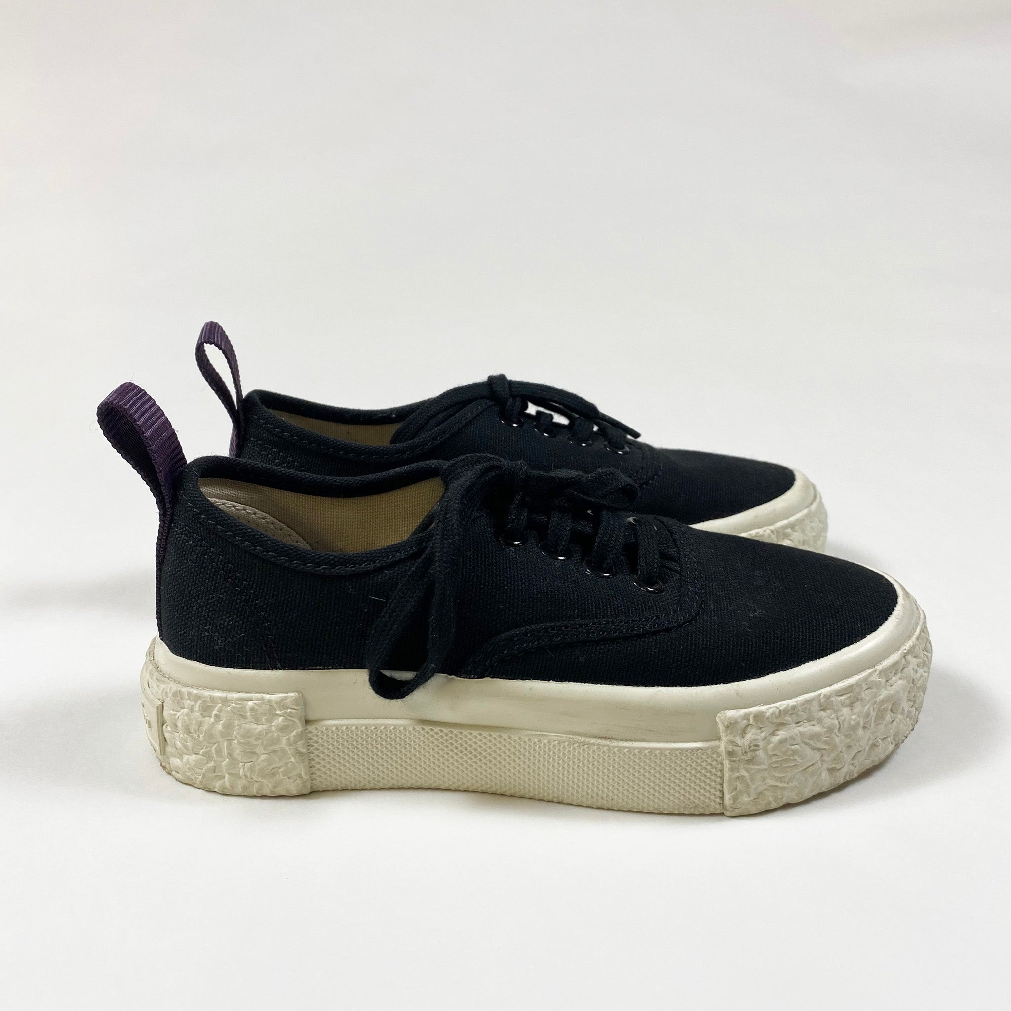 H M x eytys black canvas sneakers 29