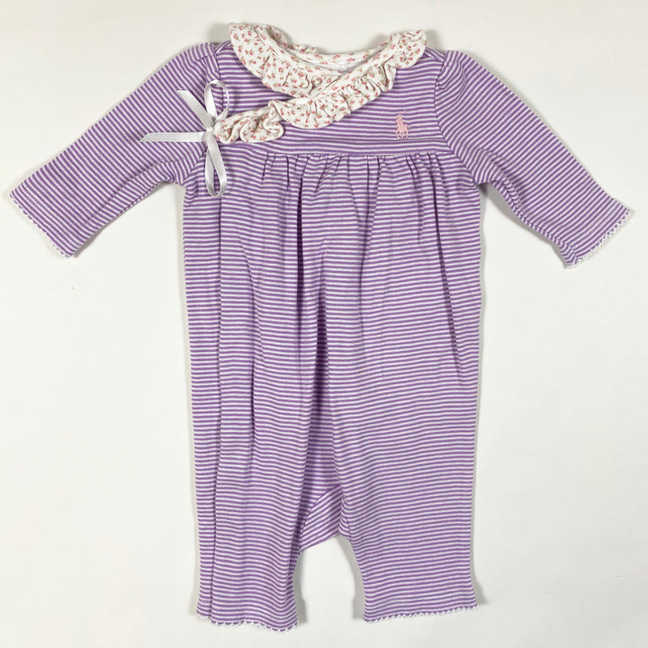 Ralph Lauren purple striped jumpsuit NB