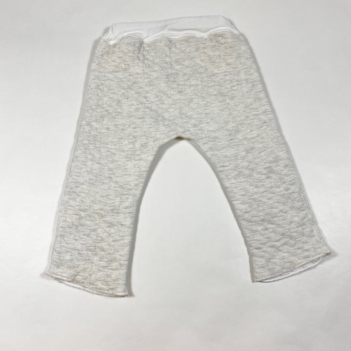 Petit Bateau grey padded pants 12M/74 2