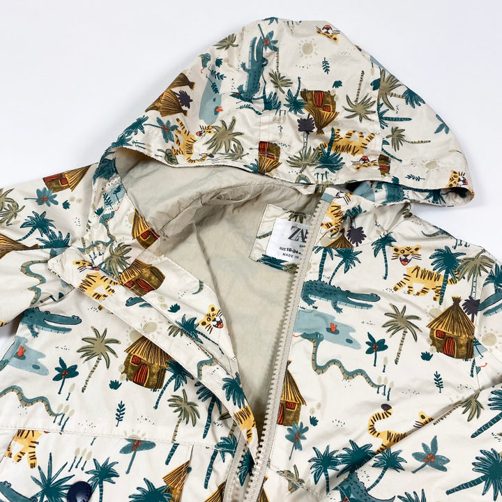 Zara safari print wind breaker 18-24M/92 2