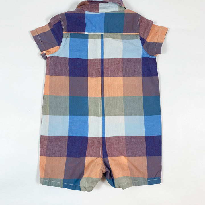 Gap checked shirt romper 6-12M 2