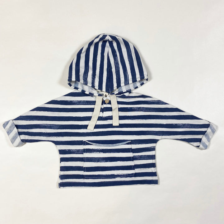 Message in the Bottle navy stripe hoodie 3M 1