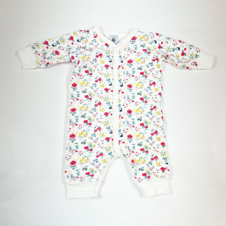 Petit Bateau floral terry pyjama 3M/60 1