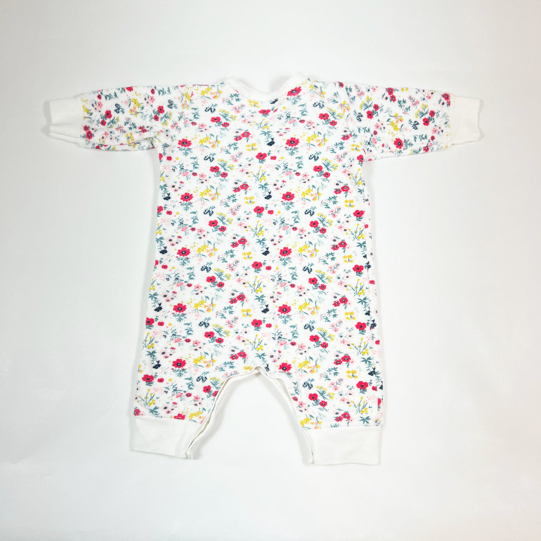 Petit Bateau floral terry pyjama 3M/60 2