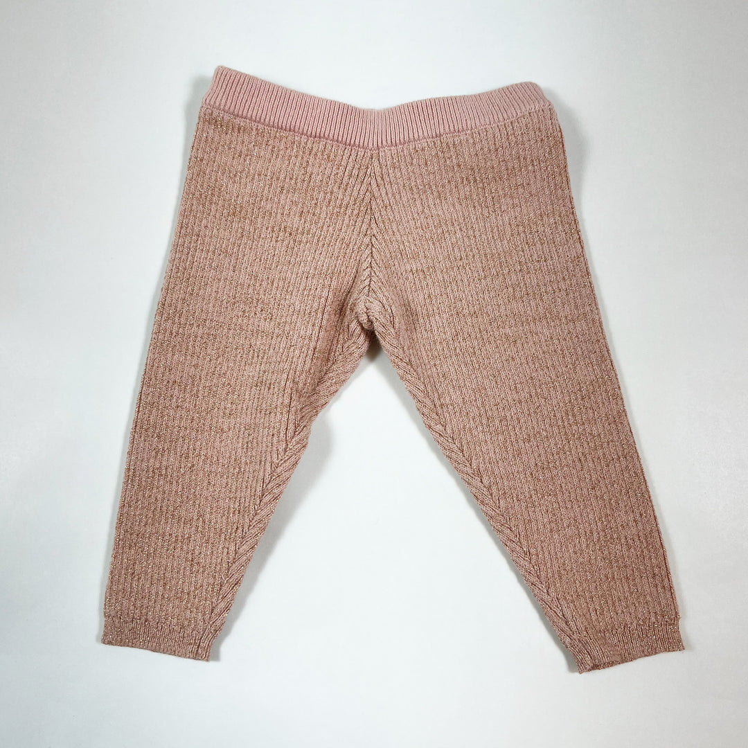 oh baby! pink gold pants 0-6M 1