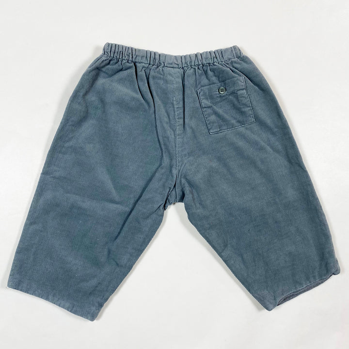 Bonpoint grey/teal cord trousers 12M 3