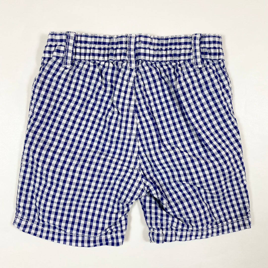 Benetton blue seersucker shorts 9-12M/74 2