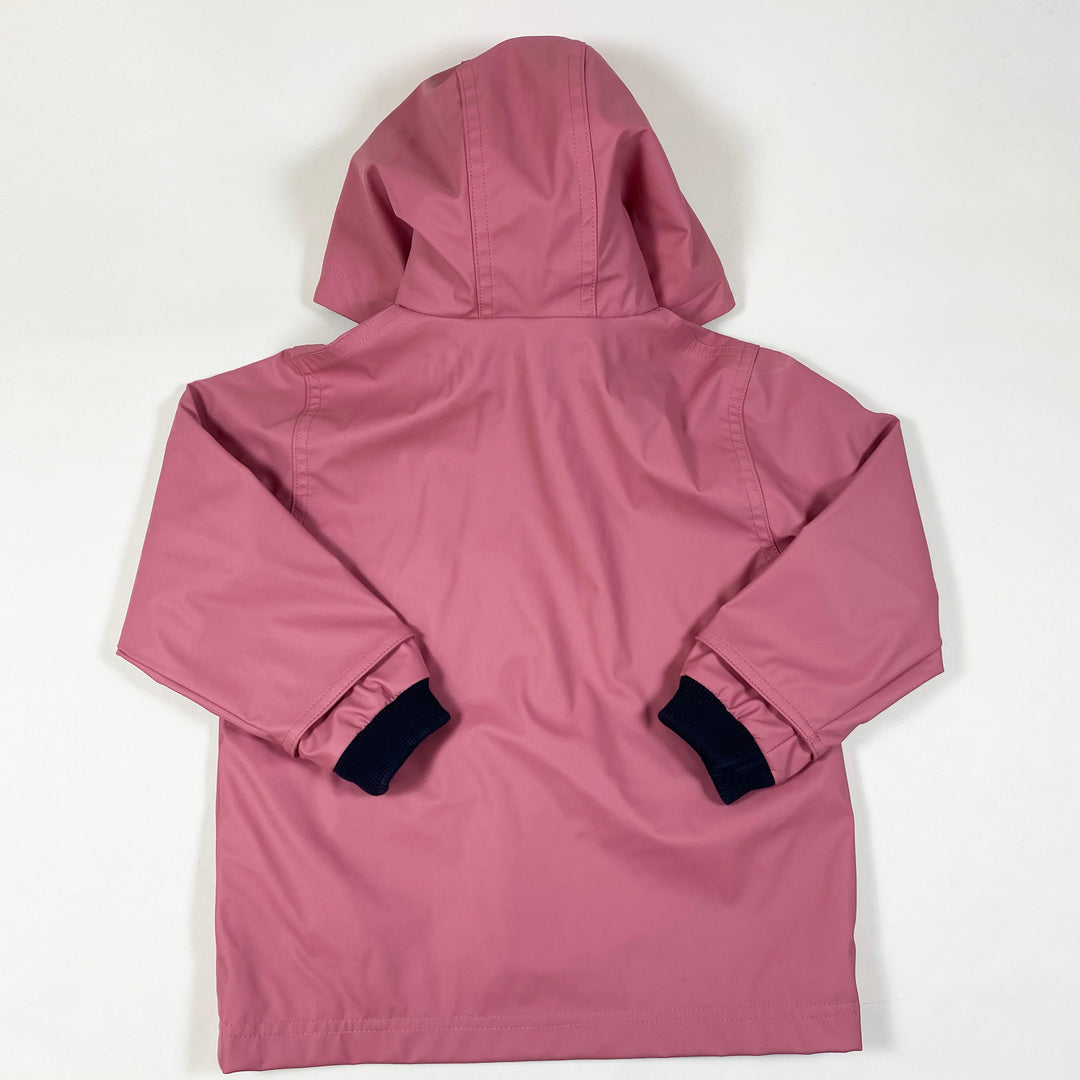 Petit Bateau altrosa Regenjacke mit gestreiftem Futter 3Y/95