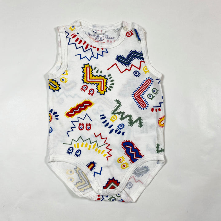 Stella McCartney Kids ecru abstract body 3M 1