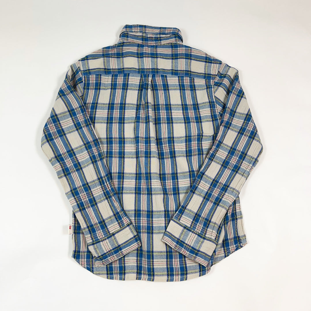 AO76 blue checked shirt 8Y 3