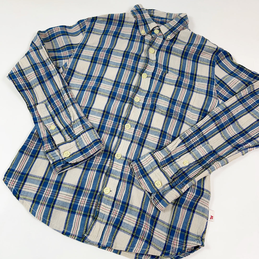 AO76 blue checked shirt 8Y 2