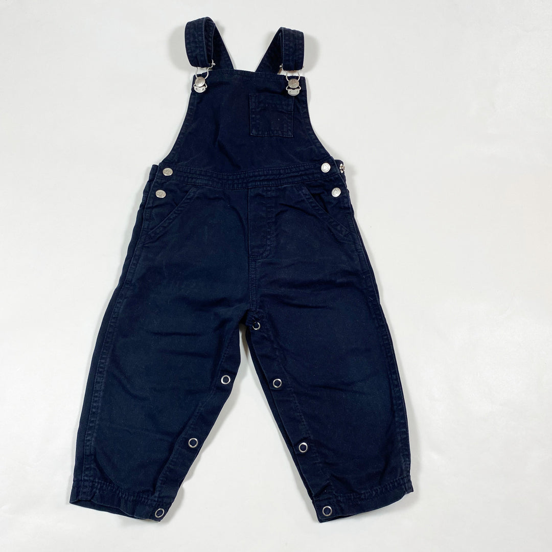 Petit Bateau navy dungarees 12M/74 1