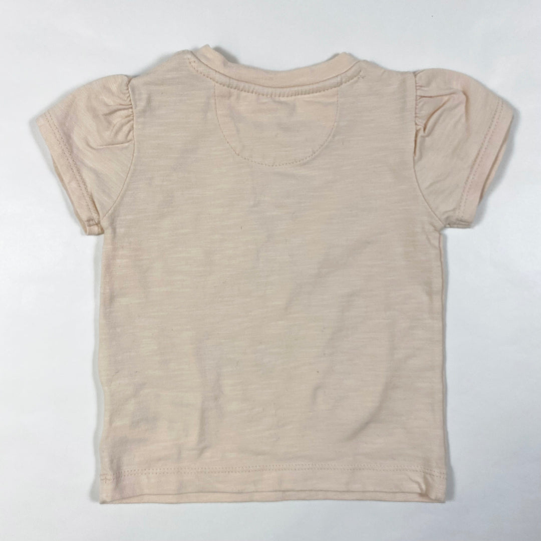 En Fant beige rabbit print t-shirt 68/6M 2