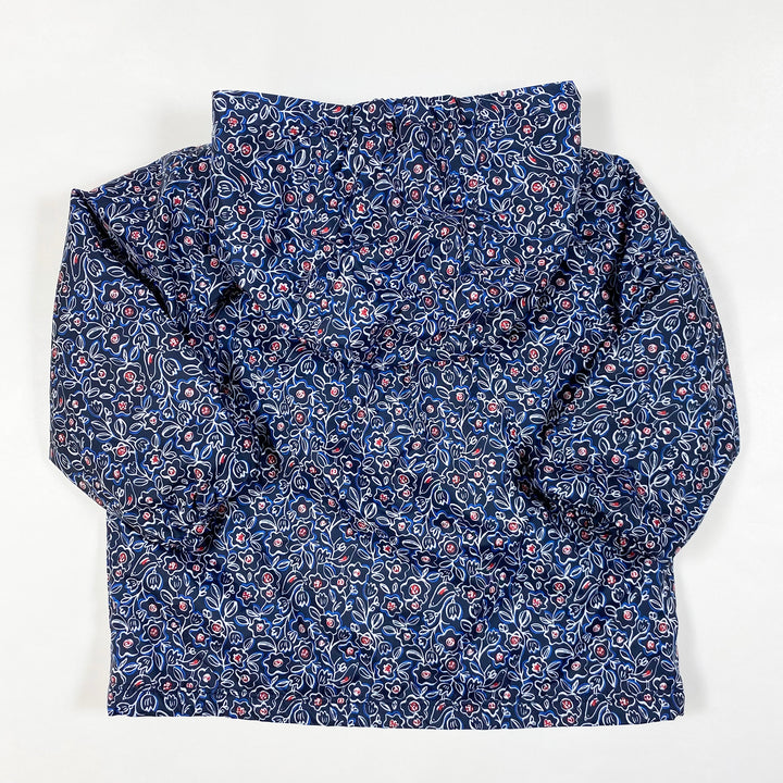 Petit Bateau navy floral fleece-lined wind jacket 18M/81 3