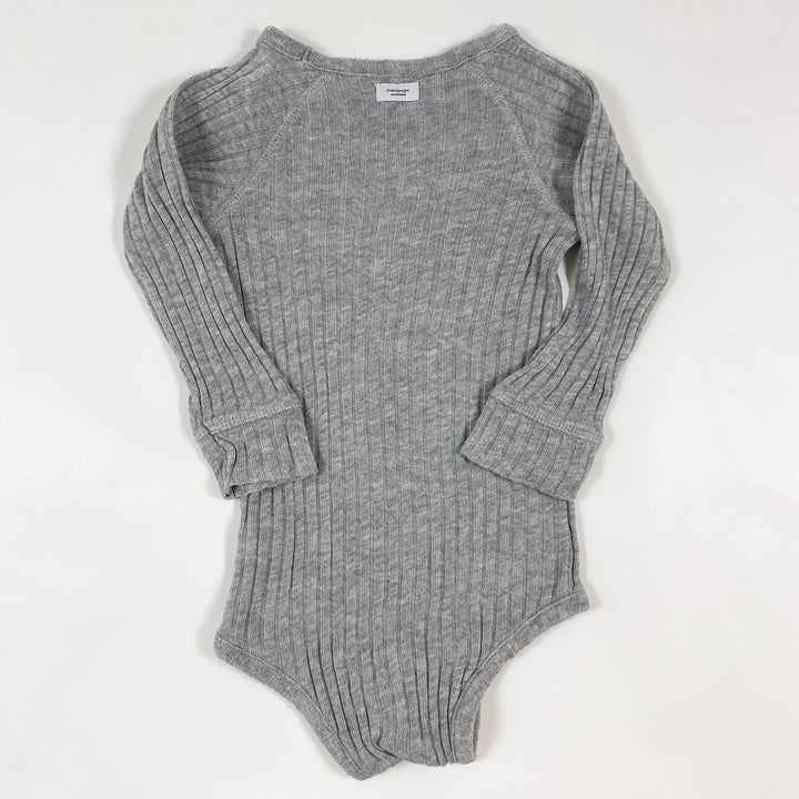 Minipop grey rib body 80/86 2