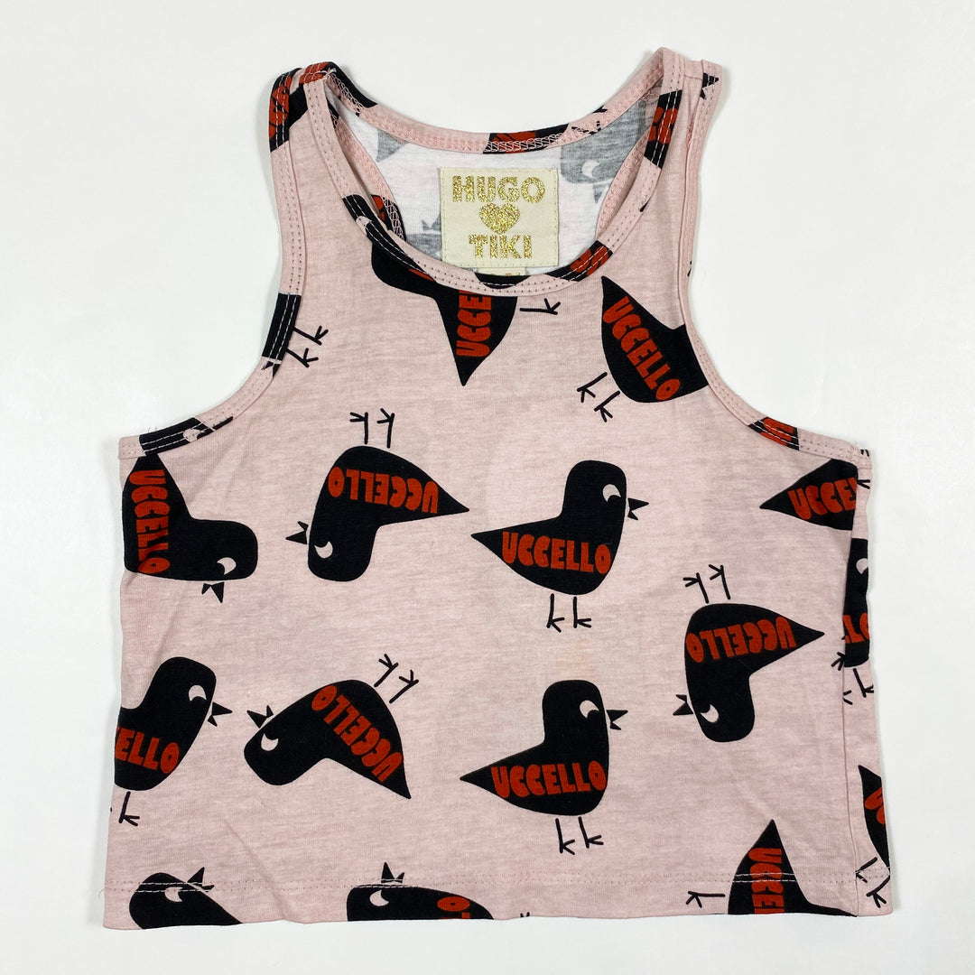 Hugo loves Tiki pink bird tank top 18-24M 1