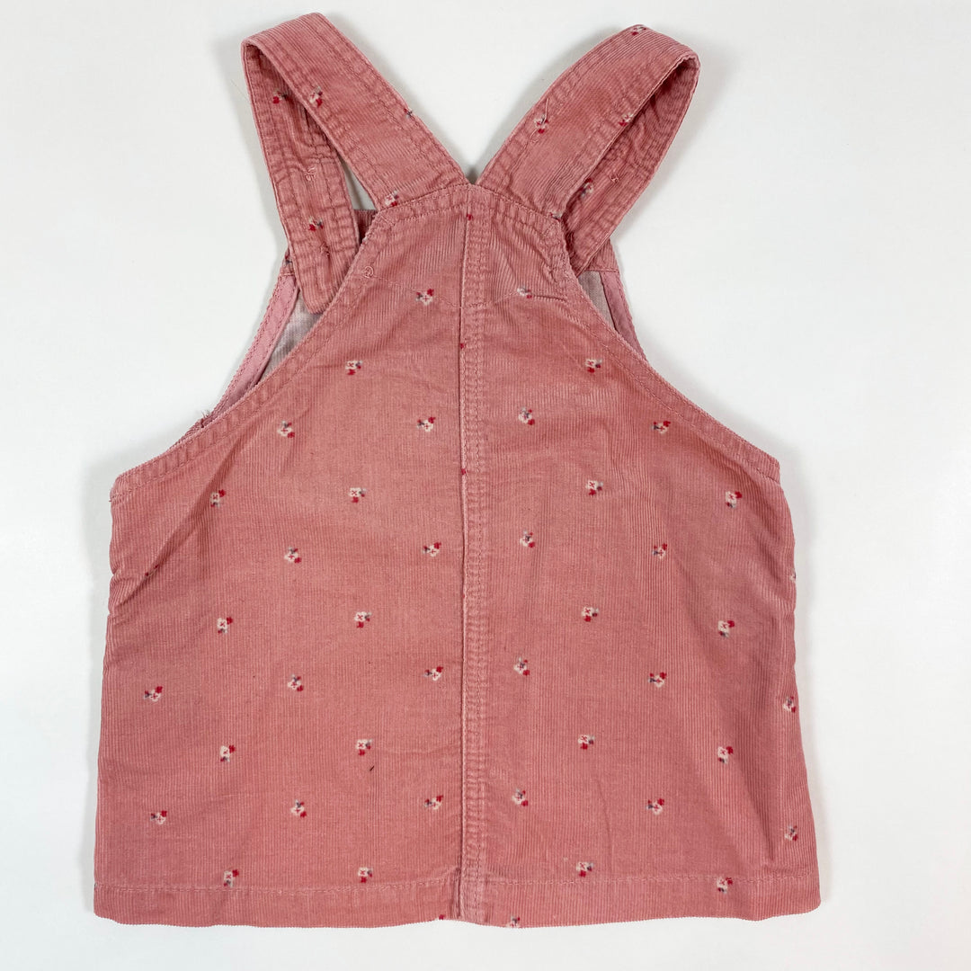 H&M pink cord pinafore  62/2-4M 2