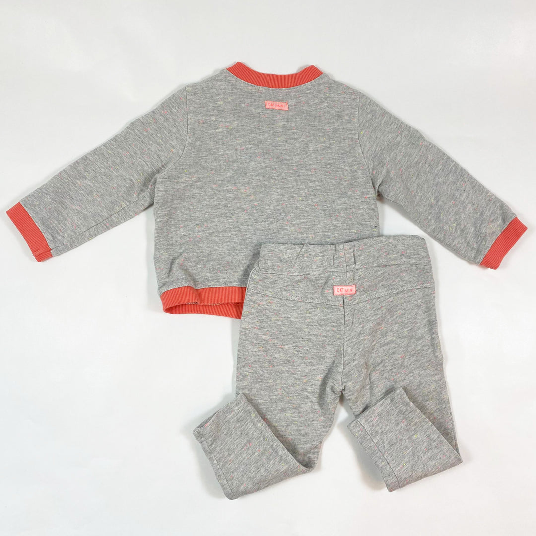 Catimini grey confetti bomber und sweat pants set 12M/74 3