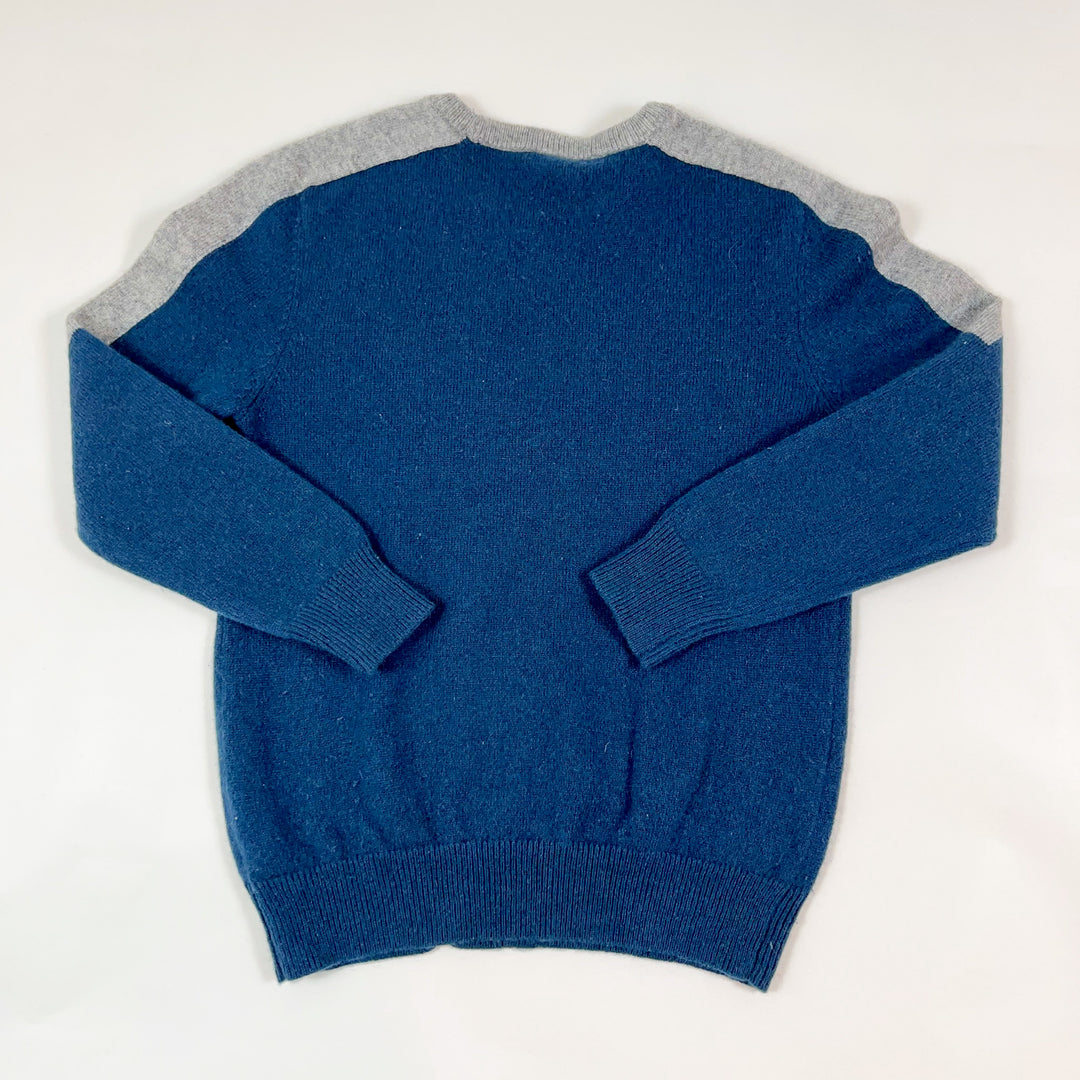 Jacadi blue owl cashmere pullover 6Y 2