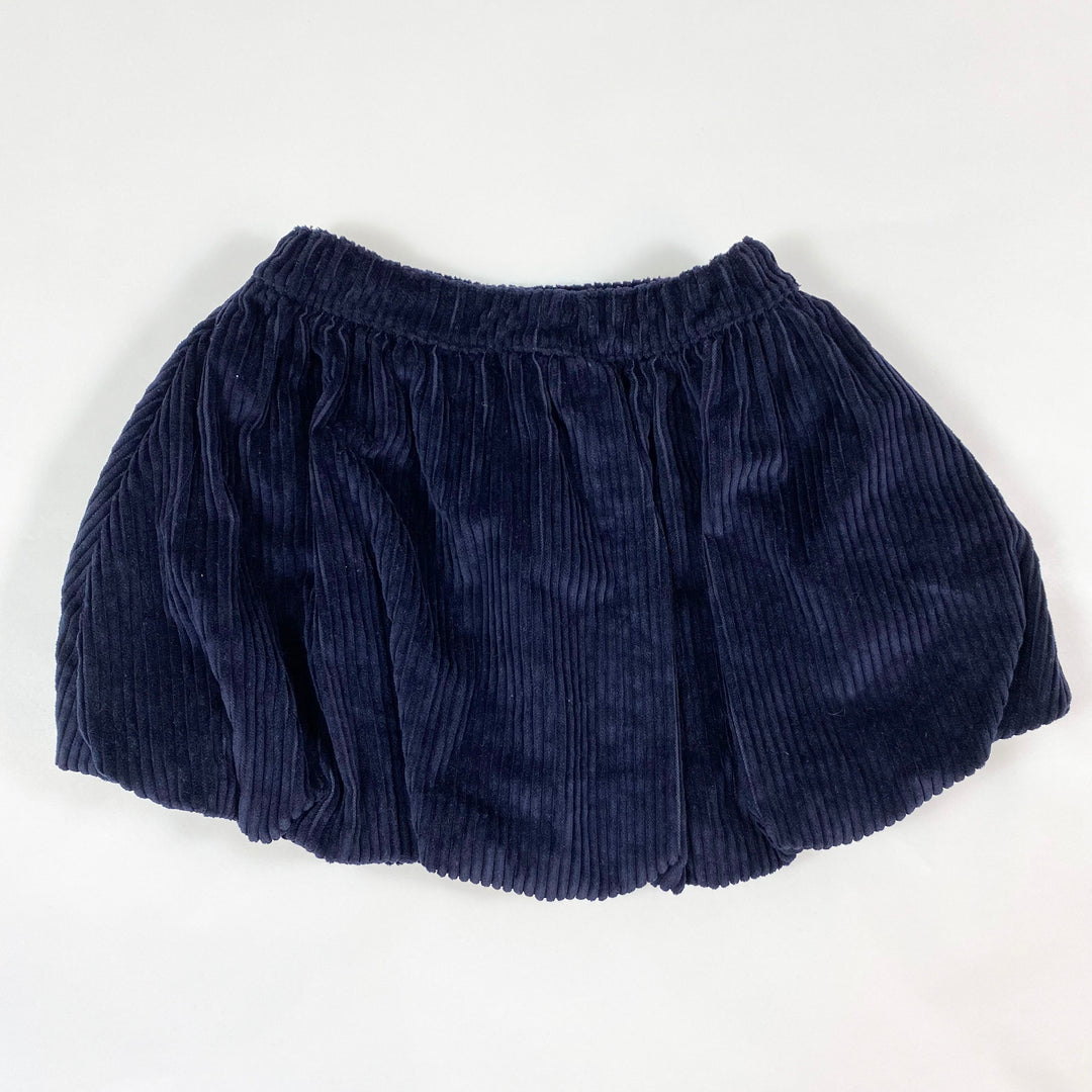 COS navy corduroy skirt 98/104 2