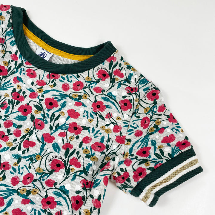 Petit Bateau floral french terry dress 8Y/128 3