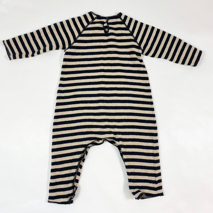 Zhoe & Tobiah black/beige striped knit jumpsuit 18M 2