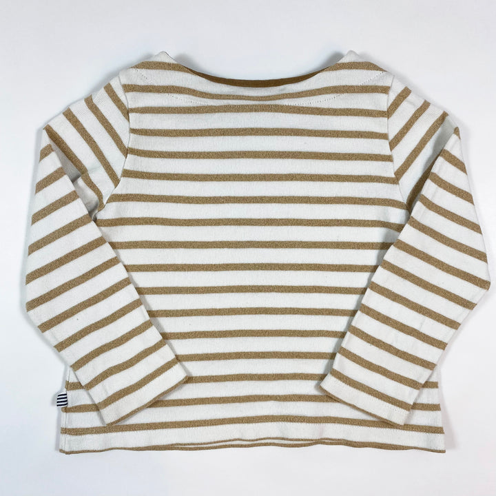 Petit Bateau gold stripe mariniere jumper 4Y 2