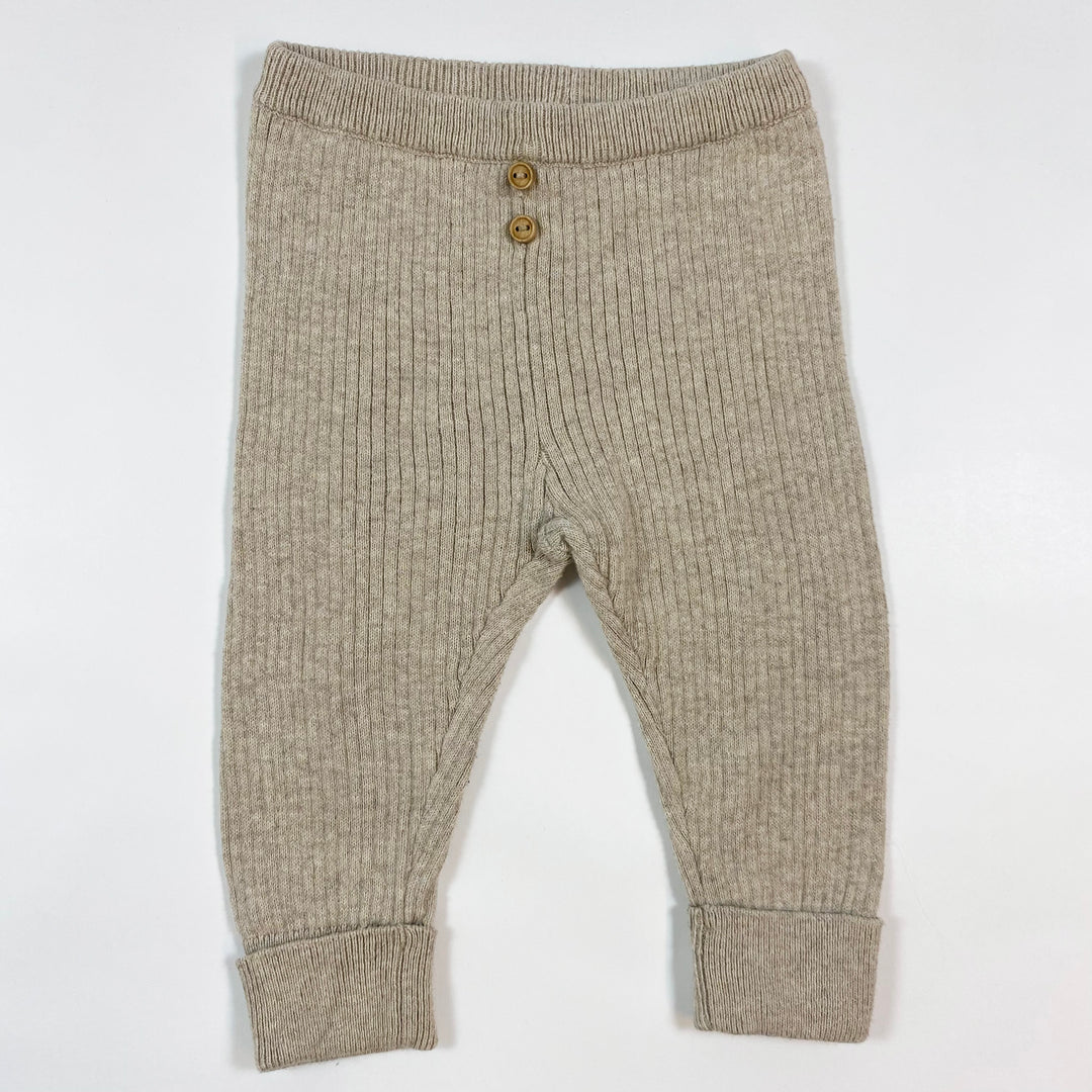 Zara beige rib knit leggings 3-6M/68 1