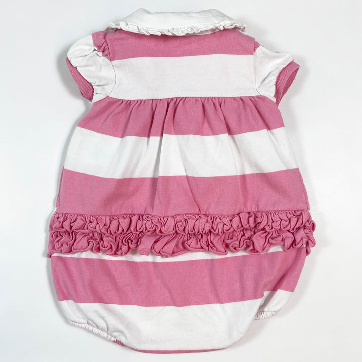 Ralph Lauren pink bold stripe romper 6M 2