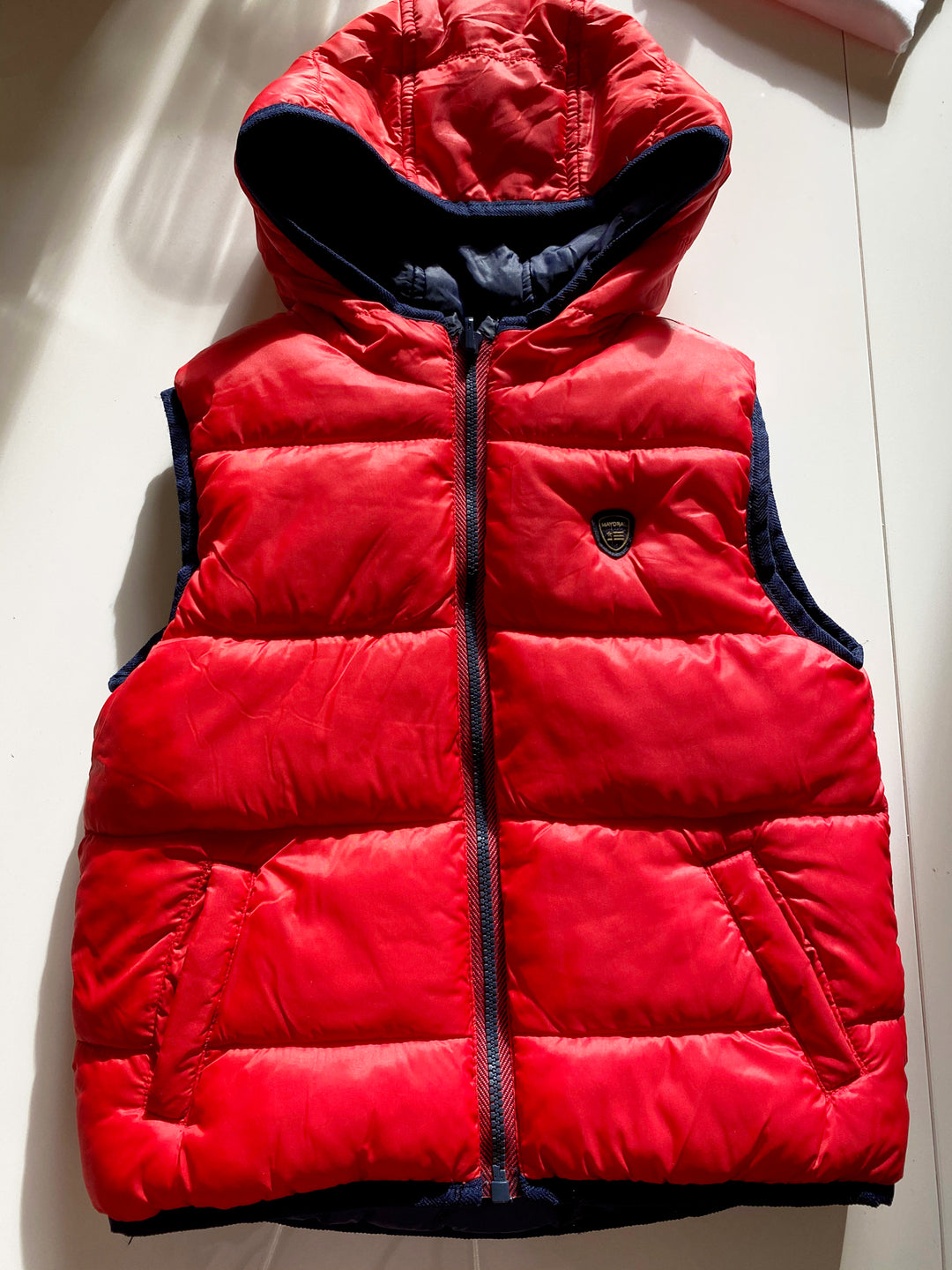 Mayoral red/blue reversible gilet with hood 24M/92 1