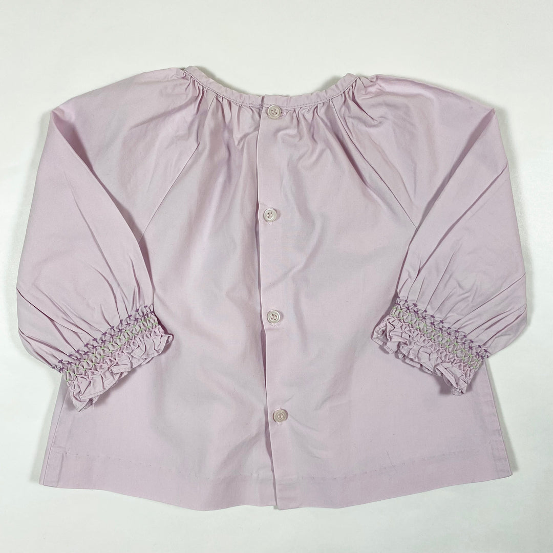 Jacadi soft purple smocked blouse 6M 3
