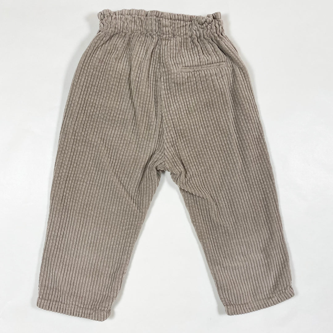 Zara greige corduroy trousers 9-12M/80 2