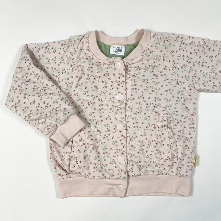 Hust & Claire dusty pink floral print bomber jacket 2Y/92